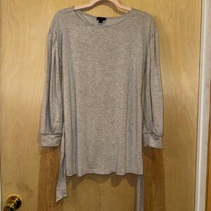 Ann Taylor Light Gray Tunic Top